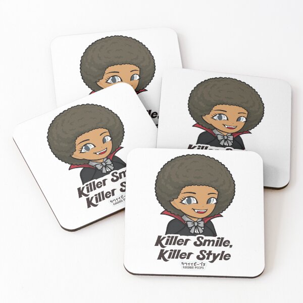 Item preview, Halloween Vampire Afro Design – Cute Dracula Girl “Killer Smile, Killer Style” designed and sold by P-L-Sardines.