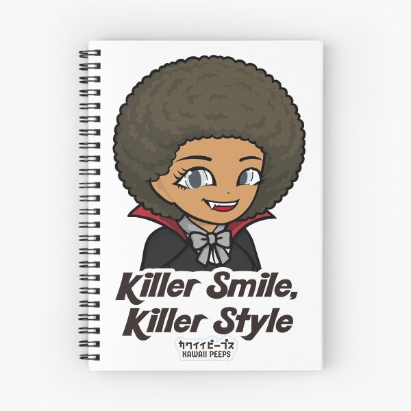 Item preview, Halloween Vampire Afro Design – Cute Dracula Girl “Killer Smile, Killer Style” designed and sold by P-L-Sardines.