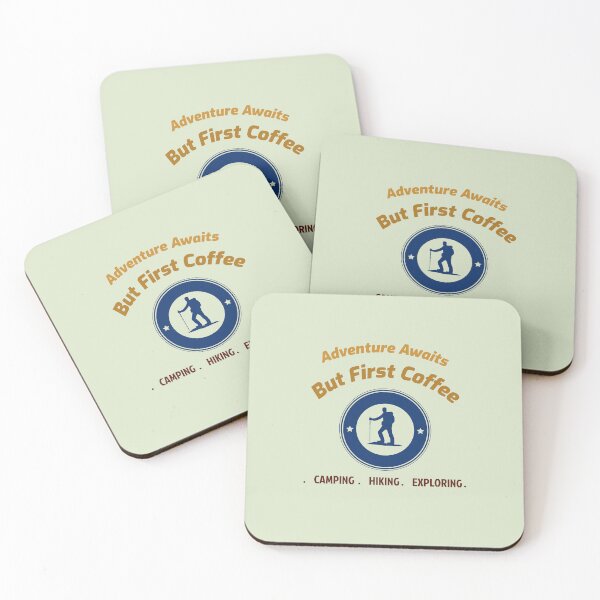 Item preview, Adventure Awaits, But First Coffee - Camping Women designed and sold by TaurusC95.