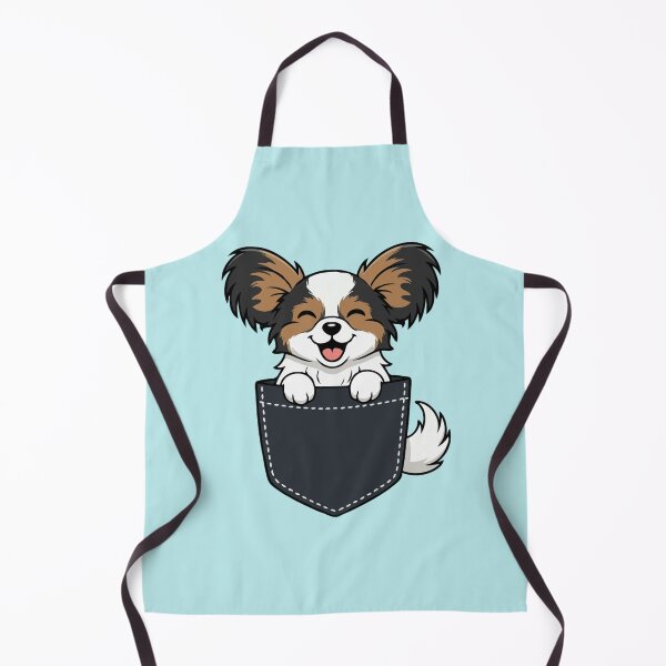 Item preview, Papillon Puppy in Pocket – Cute Cartoon Dog Lover designed and sold by The Real Life Symphony.