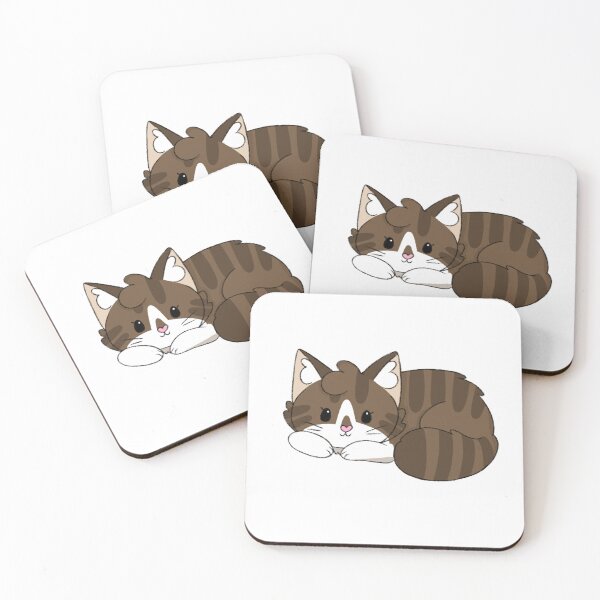 Item preview, Brown Tabby and White Cat Kawaii Illustration  designed and sold by casserolepets.