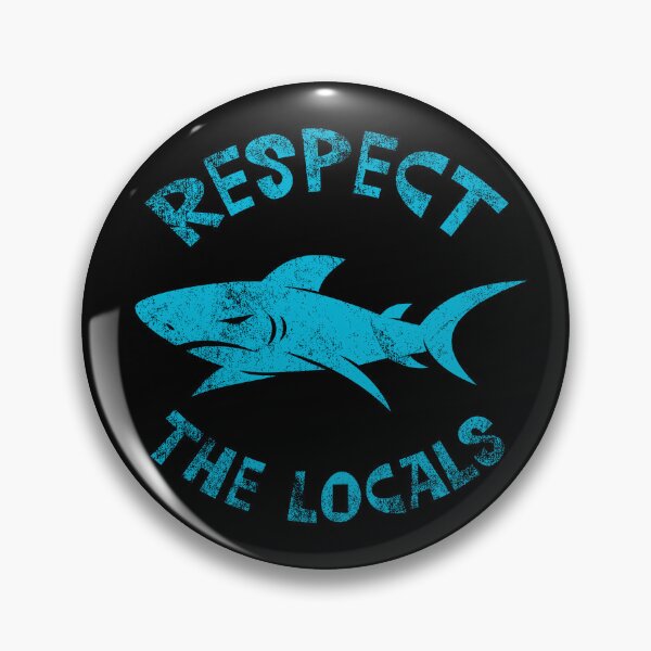 Item preview, Respect the locals Shark tee designed and sold by Unle4shed-Store.