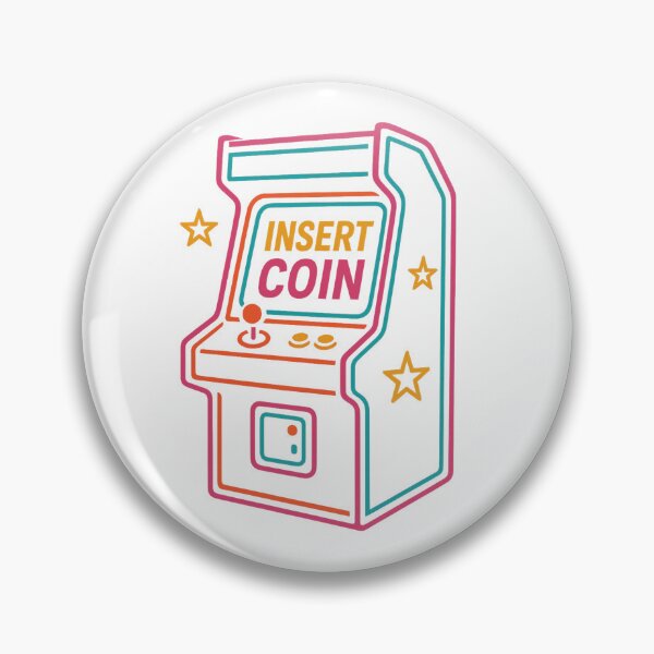 Item preview, Insert Coin Neon Arcade designed and sold by TinyDoodles.