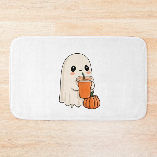 Item preview, Cute Ghost with Pumpkin Juice designed and sold by NicolasGlowArt.