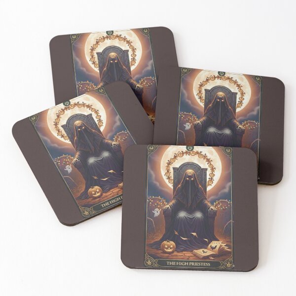 Item preview, Halloween Tarot: The High Priestess - Veiled Mysteries & Lunar Wisdom designed and sold by NewGenWitchcraft.