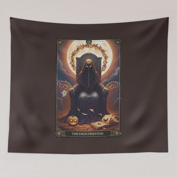 Item preview, Halloween Tarot: The High Priestess - Veiled Mysteries & Lunar Wisdom designed and sold by NewGenWitchcraft.