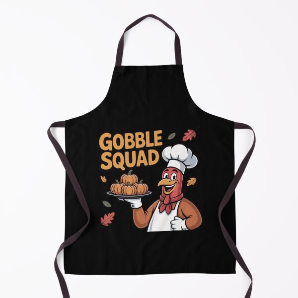 Item preview, Thanksgiving Cafeteria Worker Gobble Squad Turkey designed and sold by BHMARTS.