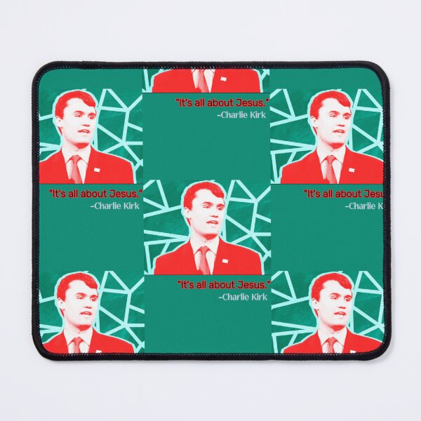 Item preview, Charlie Kirk: Neon Jesus Tribute Design designed and sold by FreeSpiritArt4U.