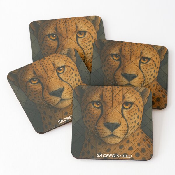 Item preview, Sacred Speed – Geometric Cheetah Art designed and sold by GeoWild Designs.