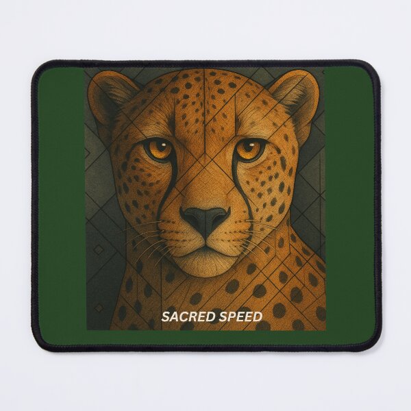 Item preview, Sacred Speed – Geometric Cheetah Art designed and sold by GeoWild Designs.