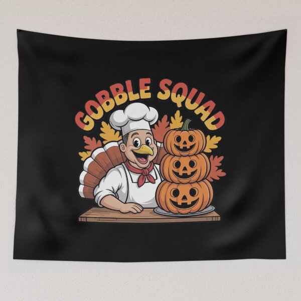 Item preview, Thanksgiving Cafeteria Worker Gobble Squad Turkey designed and sold by BHMARTS.