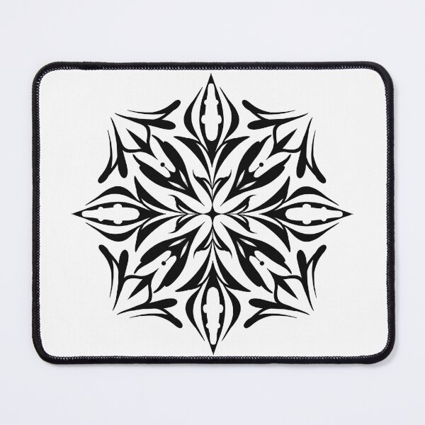 Item preview, Intricate Dark Mandala Design: Black and White Symmetrical Art Pattern designed and sold by Vikiink.