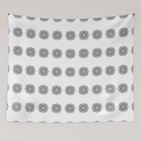 Item preview, Intricate Dark Mandala Design: Black and White Symmetrical Art Pattern designed and sold by Vikiink.