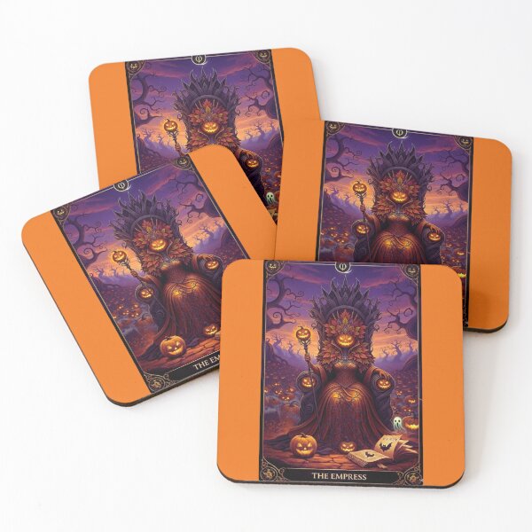 Item preview, Halloween Tarot: The Empress - Queen of Pumpkins & Autumn Abundance designed and sold by NewGenWitchcraft.