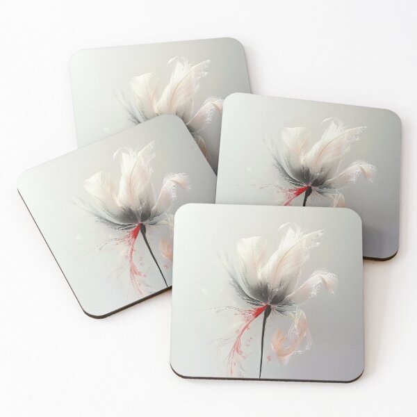 Item preview, Abstract Feather Art – Elegant Minimalist Nature Design designed and sold by EmiBarDesign.