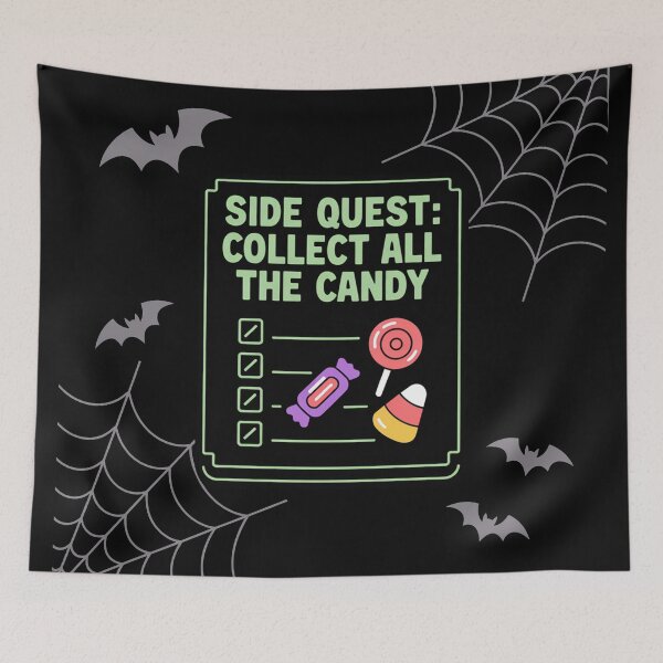 Item preview, Side Quest: collect all the candy, funny side quest ADHD gaming halloween designed and sold by NoetherSym.
