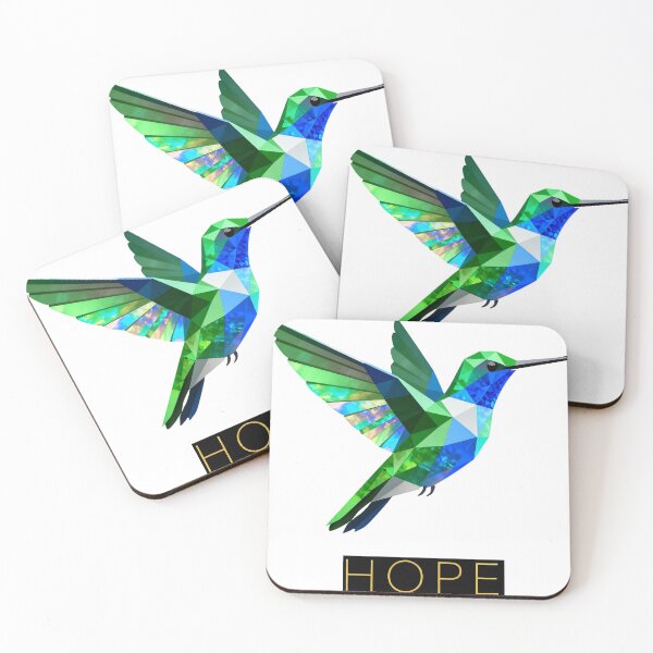 Item preview, Hope - Geometric Hummingbird Art designed and sold by WildVirtue.