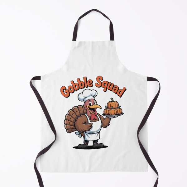 Item preview, Thanksgiving Cafeteria Worker Gobble Squad Turkey designed and sold by BHMARTS.