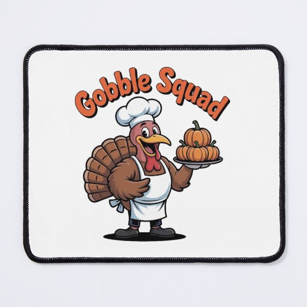 Item preview, Thanksgiving Cafeteria Worker Gobble Squad Turkey designed and sold by BHMARTS.