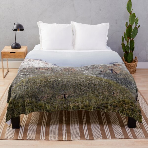 Item preview, Snow Saguaro Cacti Landscape designed and sold by simonjayphotos.