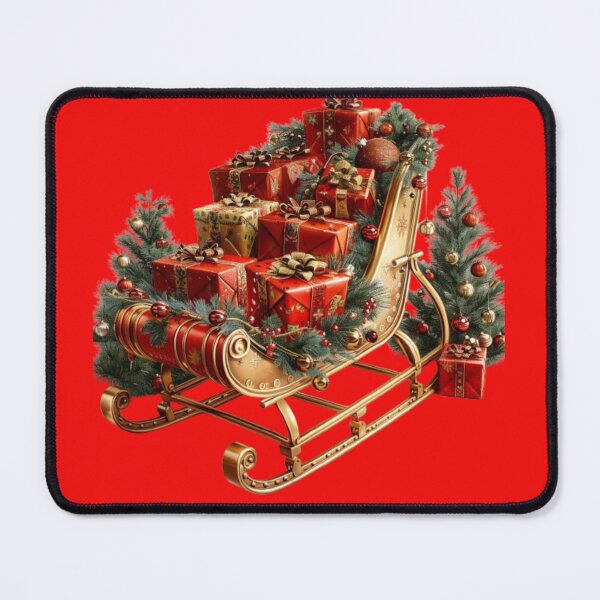 Item preview, Christmas Sleigh with Gifts – Festive Holiday Design designed and sold by AlexLineArt.