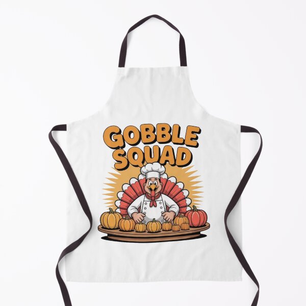 Item preview, Thanksgiving Cafeteria Worker Gobble Squad Turkey designed and sold by BHMARTS.