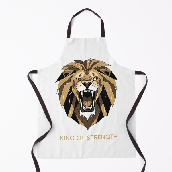 Item preview, King of Strength - Geometric Lion Art | majestic lion designed and sold by WildVirtue.