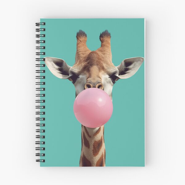 Item preview, Giraffe Bubblegum Pop – Funny & Cute Animal Design designed and sold by Art-Design-EM.