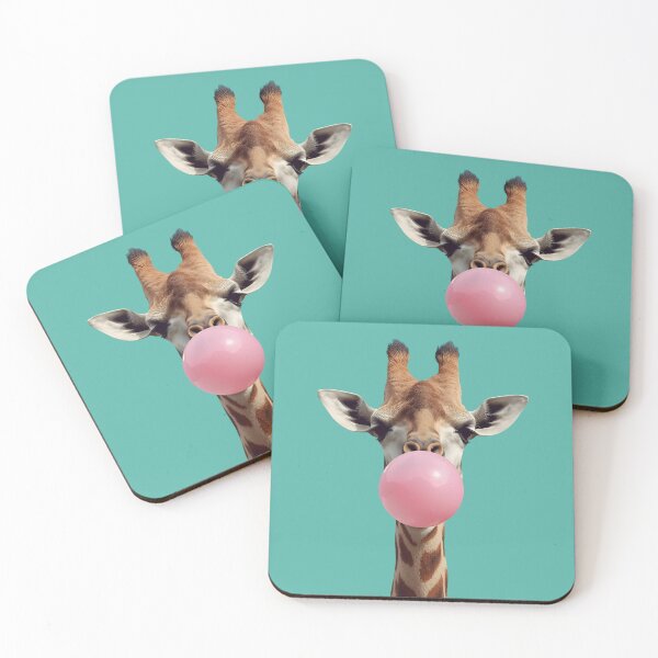 Item preview, Giraffe Bubblegum Pop – Funny & Cute Animal Design designed and sold by Art-Design-EM.