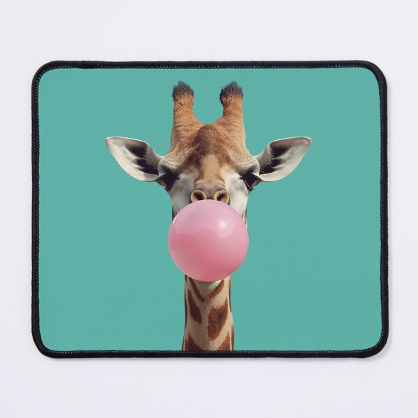 Item preview, Giraffe Bubblegum Pop – Funny & Cute Animal Design designed and sold by Art-Design-EM.