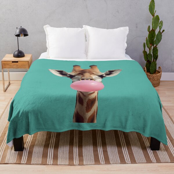 Item preview, Giraffe Bubblegum Pop – Funny & Cute Animal Design designed and sold by Art-Design-EM.