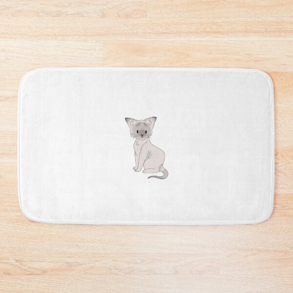 Item preview, Grey Hairless Sphinx Cat Kawaii Illustration  designed and sold by casserolepets.