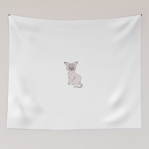 Item preview, Grey Hairless Sphinx Cat Kawaii Illustration  designed and sold by casserolepets.
