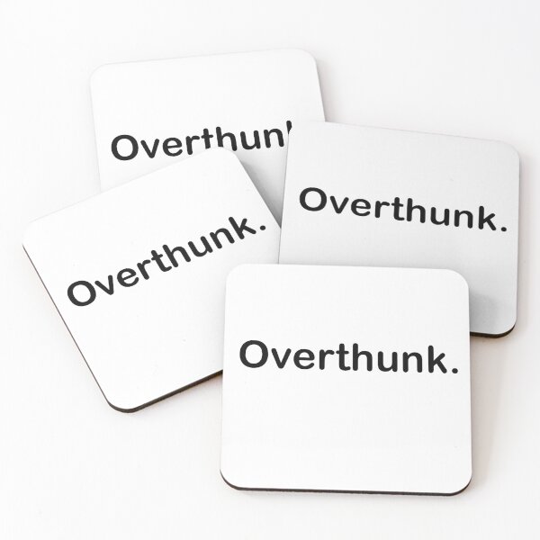 Item preview, Overthunk Text Sticker – For the Overthinkers designed and sold by mjowett.