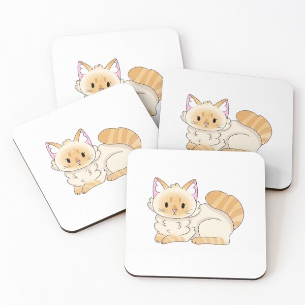 Item preview, Flame Lynx Point Cat Kawaii Illustration  designed and sold by casserolepets.