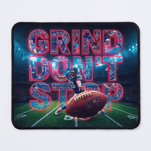 Item preview, Grind Don't Stop | Men's and Women's NFL Sports Graphic T-Shirt designed and sold by StickerArt Shop.
