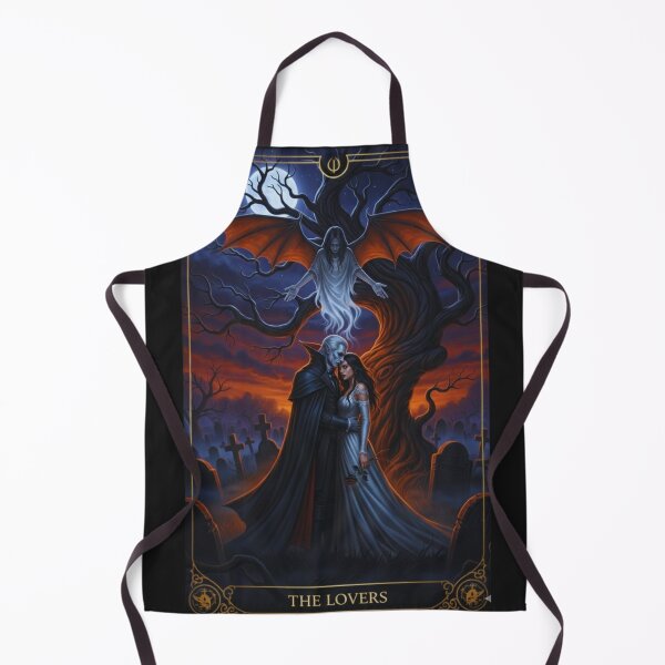 Item preview, Halloween Tarot: The Lovers - Vampire Embrace & Eternal Bond designed and sold by NewGenWitchcraft.