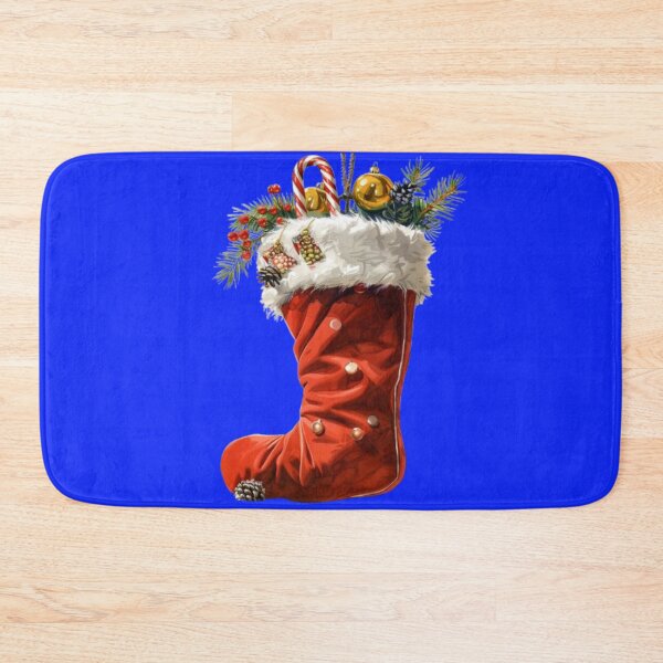 Item preview, Christmas Stocking with Gifts and Ornaments – Festive Holiday Design designed and sold by AlexLineArt.