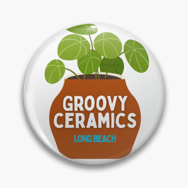 Artikelvorschau, Groovy Ceramics Long Beach – Retro-Blumentopf-Design entworfen und verkauft von MWMScribbles.