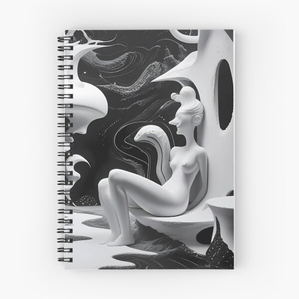 Item preview, Black and White Surreal Abstract Vision designed and sold by ShadeScapeArt.