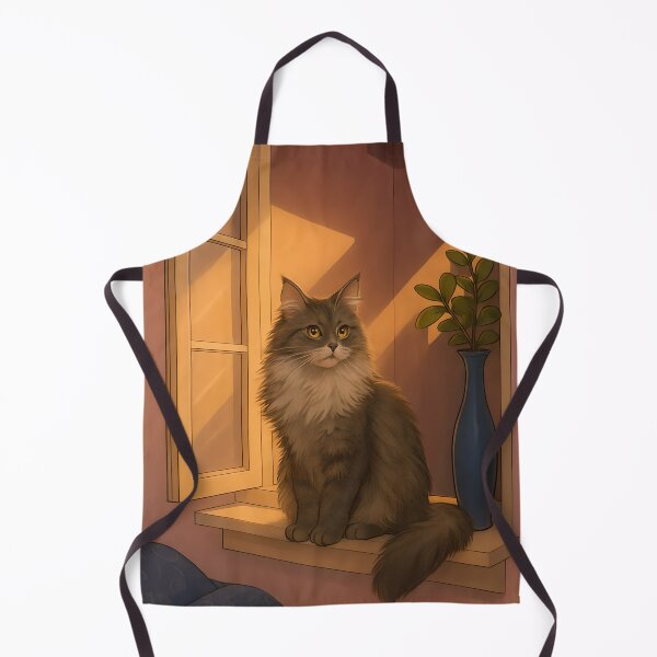 Item preview, Sunset Grey Window Cat | Wall Art designed and sold by Whimsical Cat Designs.
