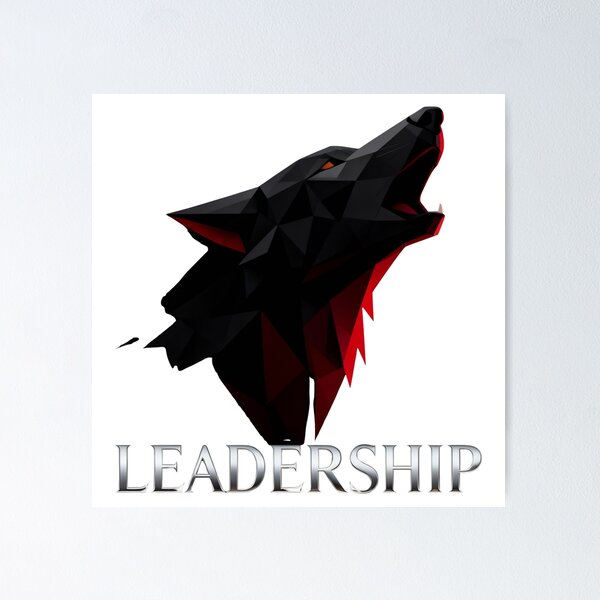 Item preview, Leadership - Geometric Wolf Art | Wolf Lover designed and sold by WildVirtue.