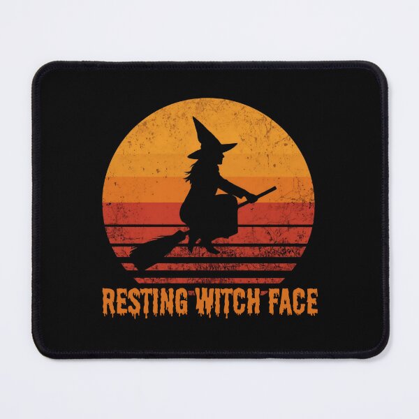 Item preview, Vintage Halloween Art Resting Witch Face Funny Gifts For Halloween Lovers designed and sold by PrintInkLab.
