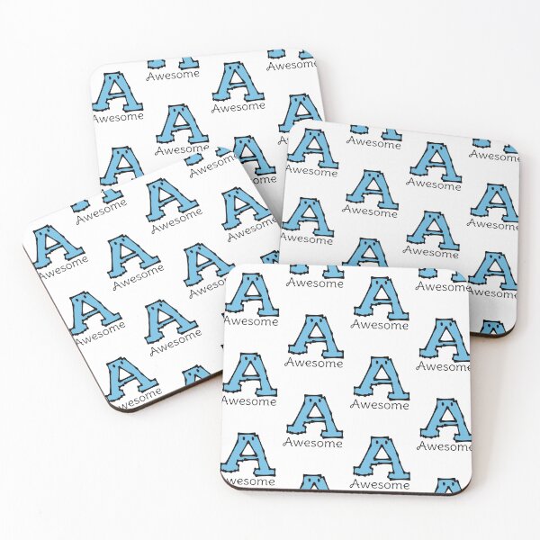 Item preview, Blue Letter A Design | Bold Alphabet Initial Art designed and sold by Swati's Digital Den.