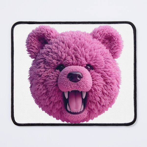 Item preview, Pink Bear Head – Cute but Wild Bear Design designed and sold by Artistica1234.