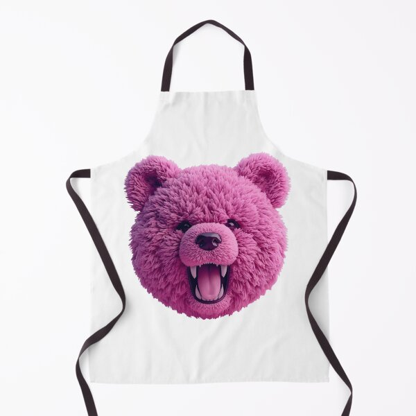 Artikelvorschau, Pink Bear Head – Niedliches aber Wildes Bärendesign entworfen und verkauft von Artistica1234.