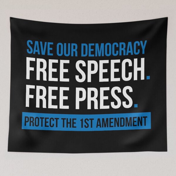 Item preview, Save Our Democracy - Free Speech designed and sold by jitterfly.