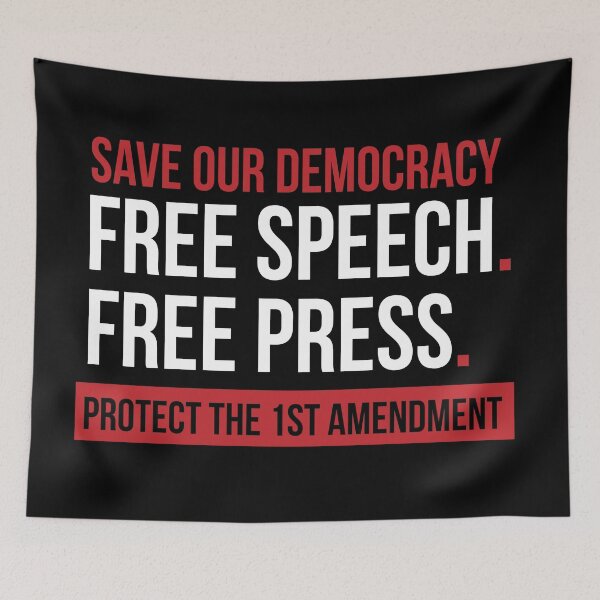Item preview, Save Our Democracy - Free Speech designed and sold by jitterfly.