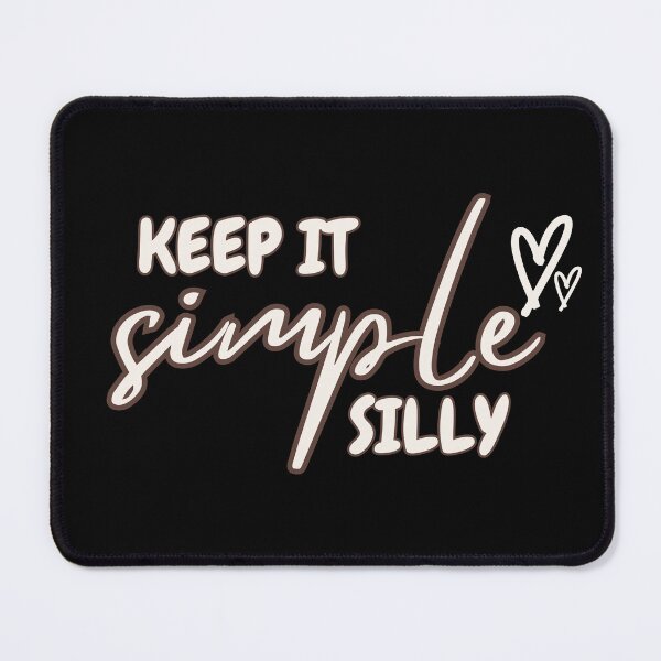 Item preview, "Keep It Simple" Minimalist Typography T-Shirt Modern Motivational Quote Tee designed and sold by geeksquare.