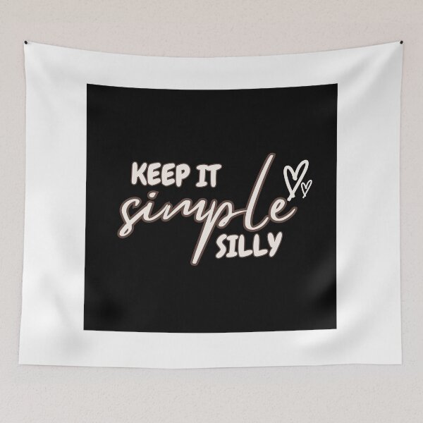 Item preview, "Keep It Simple" Minimalist Typography T-Shirt Modern Motivational Quote Tee designed and sold by geeksquare.